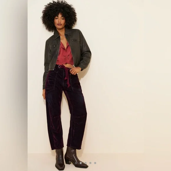 We The Free Red Velvet Joggers - Picture 8 of 12